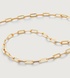 Gold Vermeil Bold Paperclip Chain Necklace 20' - Monica Vinader