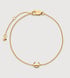 Gold Vermeil Initial C Chain Bracelet - Monica Vinader