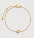 Gold Vermeil Initial G Chain Bracelet - Monica Vinader