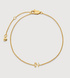 Gold Vermeil Initial N Chain Bracelet - Monica Vinader