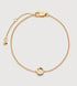 Gold Vermeil Initial O Chain Bracelet - Monica Vinader