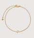 Gold Vermeil Initial P Chain Bracelet - Monica Vinader