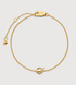 Gold Vermeil Initial Q Chain Bracelet - Monica Vinader