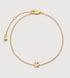 Gold Vermeil Initial R Chain Bracelet - Monica Vinader