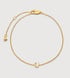 Gold Vermeil Initial U Chain Bracelet - Monica Vinader