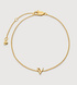 Gold Vermeil Initial V Chain Bracelet - Monica Vinader