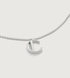 Sterling Silver Initial C Necklace Adjustable 41-46cm/16-18' - Monica Vinader