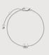 Sterling Silver Initial E Chain Bracelet - Monica Vinader