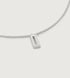 Sterling Silver Initial I Necklace Adjustable 41-46cm/16-18' - Monica Vinader