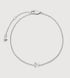 Sterling Silver Initial N Chain Bracelet - Monica Vinader