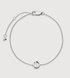 Sterling Silver Initial O Chain Bracelet - Monica Vinader