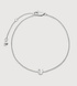 Sterling Silver Initial U Chain Bracelet - Monica Vinader