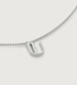 Sterling Silver Initial U Necklace Adjustable 41-46cm/16-18' - Monica Vinader