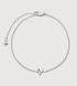 Sterling Silver Initial V Chain Bracelet - Monica Vinader