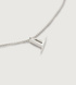 Sterling Silver Initial Y Necklace Adjustable 41-46cm/16-18' - Monica Vinader