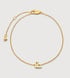 Gold Vermeil Initial L Chain Bracelet - Monica Vinader