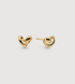 Gold Vermeil Infinity Heart Small Stud Earrings - Monica Vinader