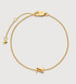 Gold Vermeil Initial Z Chain Bracelet - Monica Vinader