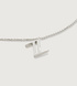 Sterling Silver Initial Z Necklace Adjustable 41-46cm/16-18' - Monica Vinader