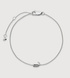 Sterling Silver Initial J Chain Bracelet - Monica Vinader