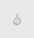 Sterling Silver Diamond Coin Pendant - Lab Grown Diamond - Monica Vinader