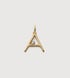 Gold Vermeil Solitaire Diamond Initial A Pendant - Lab Grown Diamond - Monica Vinader