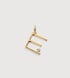 Gold Vermeil Solitaire Diamond Initial E Pendant - Lab Grown Diamond - Monica Vinader