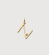 Gold Vermeil Solitaire Diamond Initial N Pendant - Lab Grown Diamond - Monica Vinader