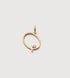 Gold Vermeil Solitaire Diamond Initial Q Pendant - Lab Grown Diamond - Monica Vinader