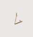 Gold Vermeil Solitaire Diamond Initial V Pendant - Lab Grown Diamond - Monica Vinader