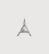 Sterling Silver Solitaire Diamond Initial A Pendant - Lab Grown Diamond - Monica Vinader
