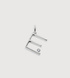 Sterling Silver Solitaire Diamond Initial E Pendant - Lab Grown Diamond - Monica Vinader