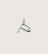 Sterling Silver Solitaire Diamond Initial P Pendant - Lab Grown Diamond - Monica Vinader