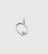 Sterling Silver Solitaire Diamond Initial Q Pendant - Lab Grown Diamond - Monica Vinader