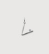 Sterling Silver Solitaire Diamond Initial V Pendant - Lab Grown Diamond - Monica Vinader