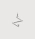 Sterling Silver Solitaire Diamond Initial Z Pendant - Lab Grown Diamond - Monica Vinader