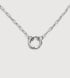 Sterling Silver Oval Link Chain Charm Necklace - Monica Vinader