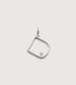 Sterling Silver Solitaire Diamond Initial D Pendant - Lab Grown Diamond - Monica Vinader