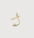 Gold Vermeil Solitaire Diamond Initial J Pendant - Lab Grown Diamond - Monica Vinader