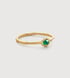 Gold Vermeil Odyssey Gemstone Stacking Ring - Green Onyx - Monica Vinader