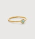 Gold Vermeil Odyssey Gemstone Stacking Ring - Aquamarine - Monica Vinader