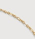 Gold Vermeil Textured Link Chain Necklace 16' - Monica Vinader