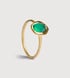 Gold Vermeil Odyssey Gemstone Ring - Green Onyx - Monica Vinader