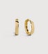 Gold Vermeil Essential Huggie Earrings - Monica Vinader