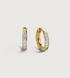 Gold Vermeil Essential Diamond Huggie Earrings - Lab Grown Diamond - Monica Vinader