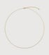 Gold Vermeil Oval Link Slim Chain Necklace - Monica Vinader