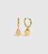 Gold Vermeil Fragments Asymmetric Huggie Earrings - Monica Vinader