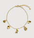 Gold Vermeil Fragments Asymmetric Station Chain Bracelet - Monica Vinader