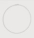 Sterling Silver Textured Link Chain Necklace 16' - Monica Vinader
