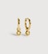 Gold Vermeil November Birthstone Huggie Earrings - Citrine - Monica Vinader